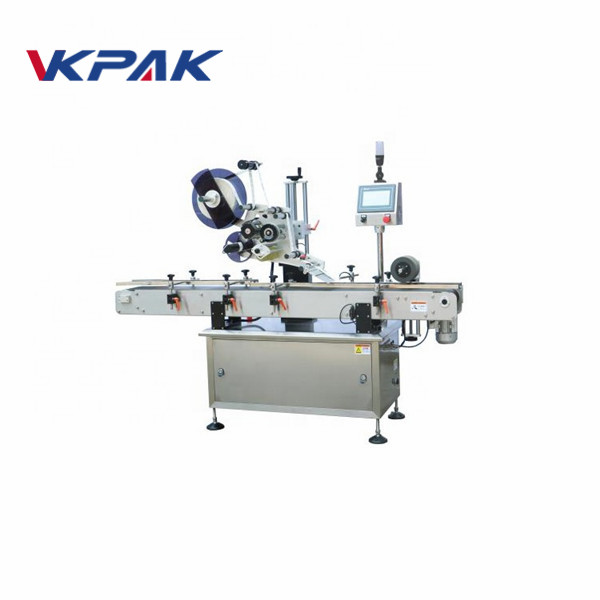 20 - 120mm Dikeca Aŭtomata Etikedo-Aplikila Ekipaĵo Por Regulaj Ujoj