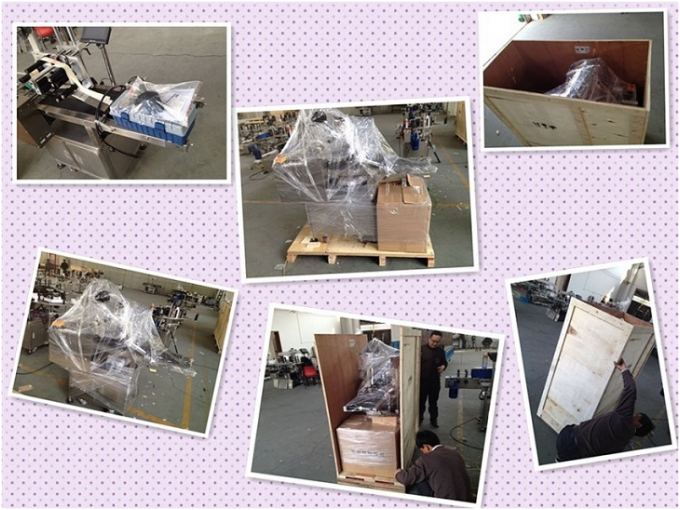 HAY SUS304 Servomotoro Aŭtomata Ronda Botelo Etikedmaŝino PLC-kontrolo