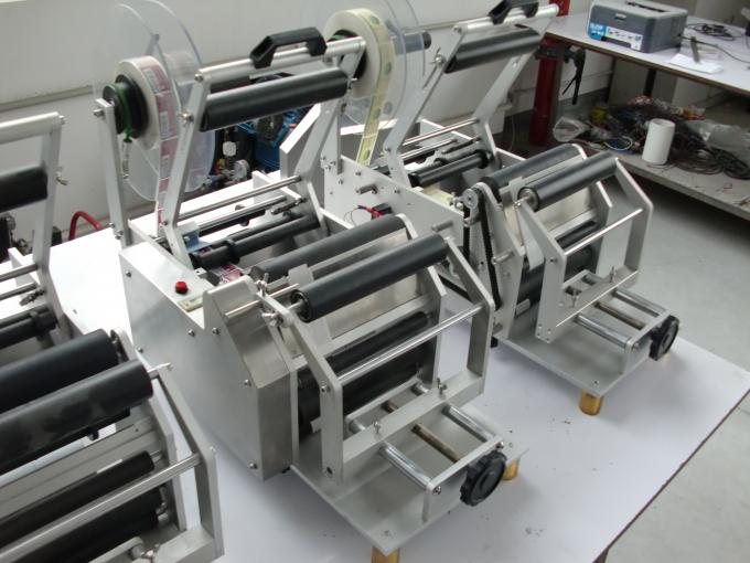 Memglua glumarko ronda botelo aŭtomata etikedmaŝino 220V