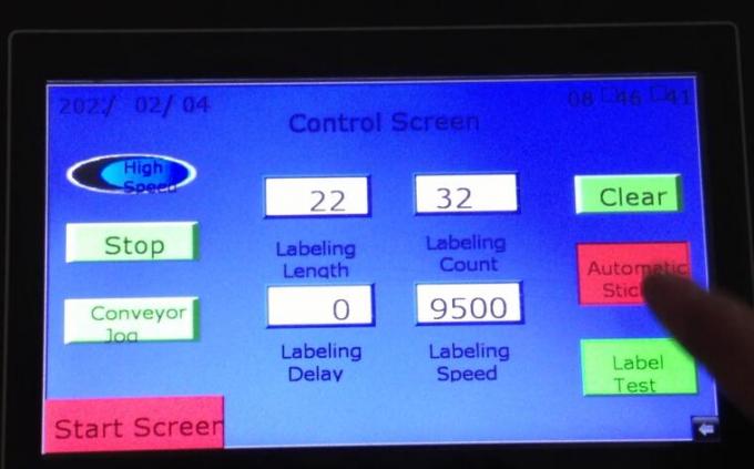 Objekto detekti magian okulon aŭtomatan duoblan flankan glumarkan etikedilon kun disktelero