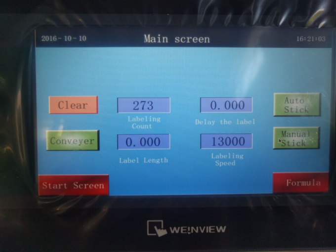 10-50ml Ronda Botela Flakona Etikedmaŝino Por Lipoŝminkoj