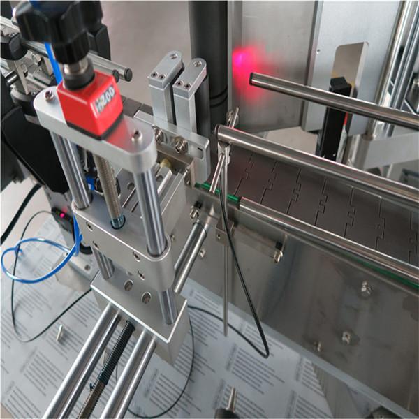 Norma Aŭtomata Ronda Botela Etikeda Maŝino Antaŭa Kaj Malantaŭa