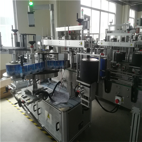 Memadhesia Glumarko-Maŝino Por Kemia, Akva Plasta Botela Bastono 3 Etikedoj