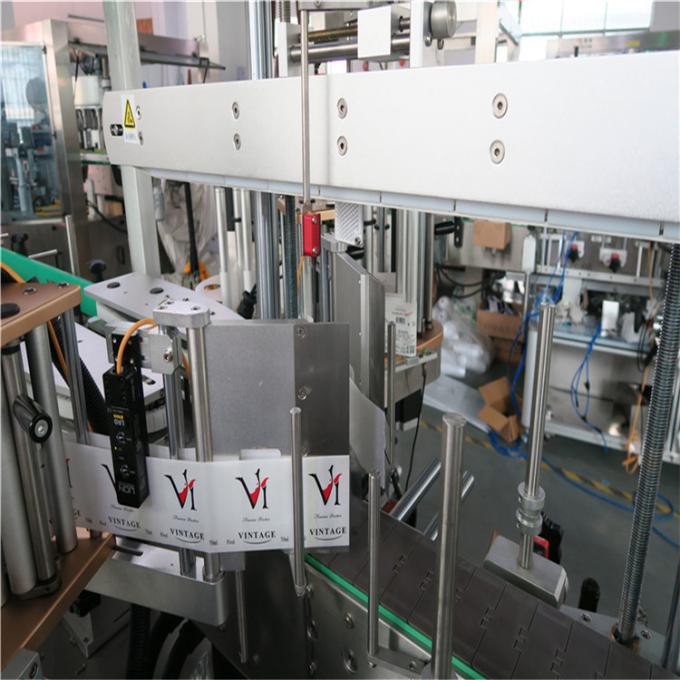 Plasta Botela Etikeda Maŝino Por Chemicalemiaj Produktoj, PLC Kaj Tuŝekrana Kontrola Sistemo