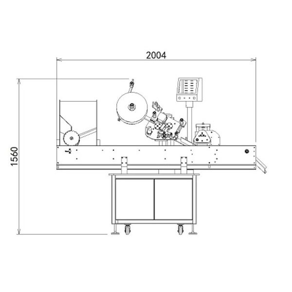 Altrapida Plen-Aŭtomata Fiola Etikedmaŝino Por Malgranda Botelo