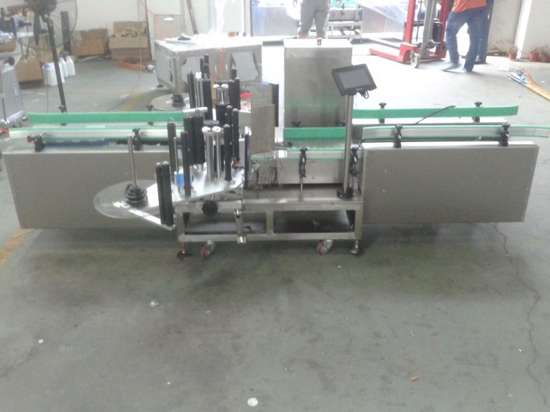 Ĉina Inteligenta Siemens-PLC-Kontrolo-Aŭtomata Etiketa Maŝino Kun Kolekta Surfaca Provizanto